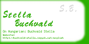 stella buchvald business card